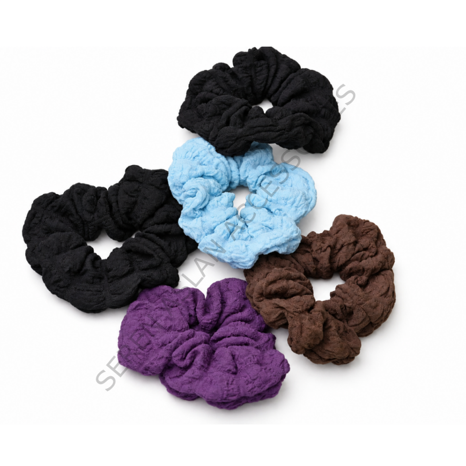Dokulu Kumaş Lastik Toka 5 Parça – Scrunchie